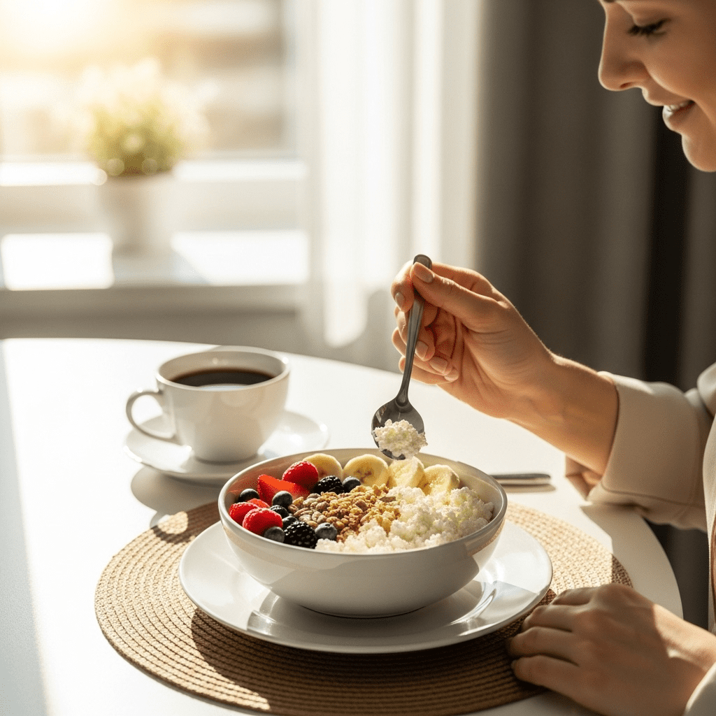 The 2-Minute Cottage Cheese Breakfast Bowl
