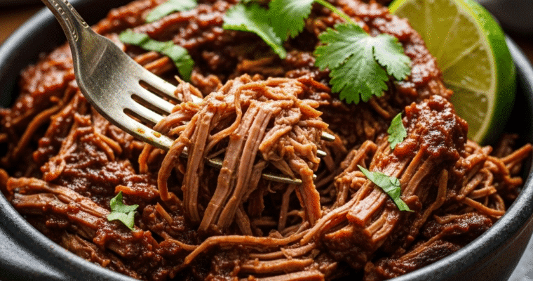 Tender Slow Cooker Barbacoa Beef