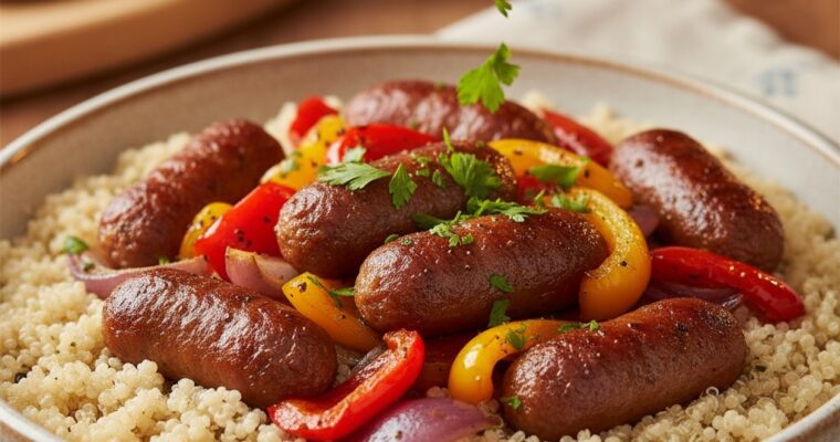 Easy Sheet Pan Sausage and Peppers (30-Minute Meal!)