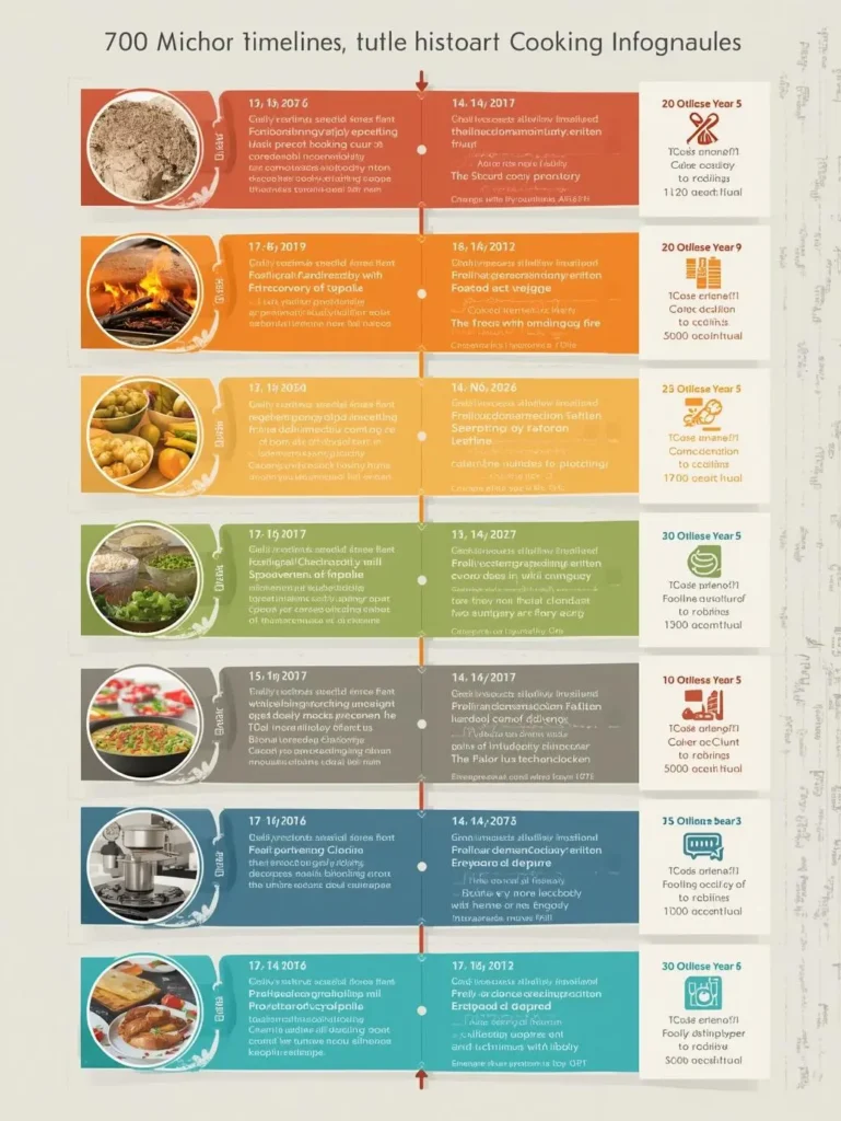  Human evolution infographic showing how cooking affected brain growth and physical development .