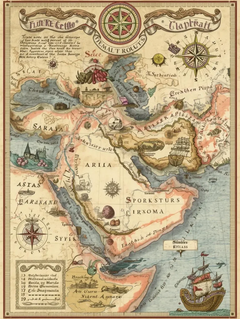 medieval-spice-trade-routes-map-valuable-spices.